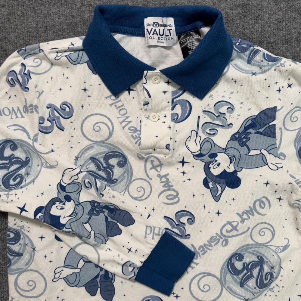 Walt Disney World Vault Collection XS 25th‎ Anniversary Mickey Mouse Polo Shirt